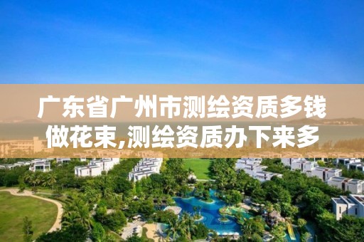 广东省广州市测绘资质多钱做花束,测绘资质办下来多少钱