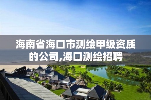 海南省海口市测绘甲级资质的公司,海口测绘招聘