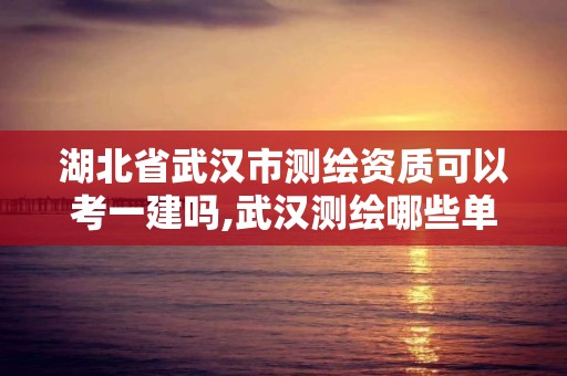 湖北省武汉市测绘资质可以考一建吗,武汉测绘哪些单位比较好。