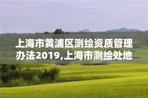 上海市黄浦区测绘资质管理办法2019,上海市测绘处地址