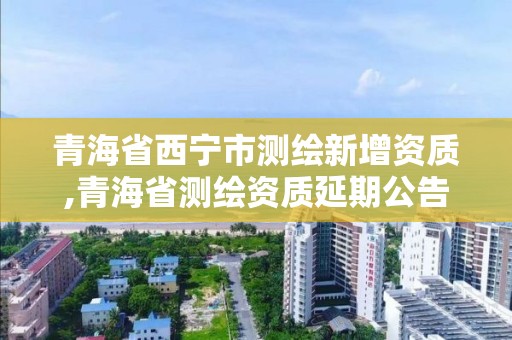 青海省西宁市测绘新增资质,青海省测绘资质延期公告