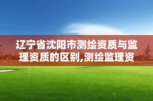 辽宁省沈阳市测绘资质与监理资质的区别,测绘监理资质标准