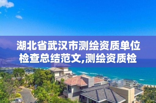 湖北省武汉市测绘资质单位检查总结范文,测绘资质检查都检查啥