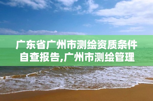 广东省广州市测绘资质条件自查报告,广州市测绘管理办法。