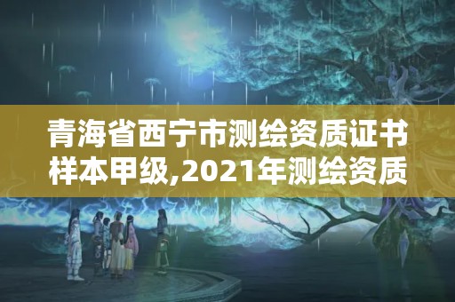 青海省西宁市测绘资质证书样本甲级,2021年测绘资质。