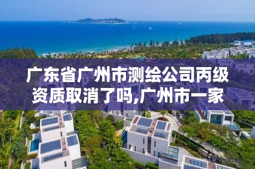 广东省广州市测绘公司丙级资质取消了吗,广州市一家测绘资质单位。