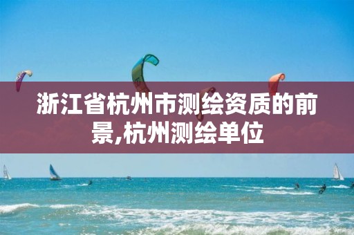 浙江省杭州市测绘资质的前景,杭州测绘单位