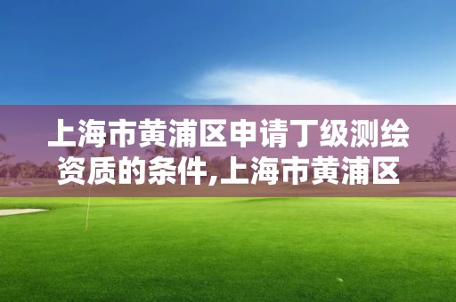 上海市黄浦区申请丁级测绘资质的条件,上海市黄浦区测绘中心