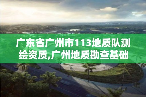 广东省广州市113地质队测绘资质,广州地质勘查基础工程公司。