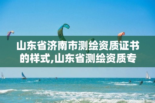 山东省济南市测绘资质证书的样式,山东省测绘资质专用章图片。