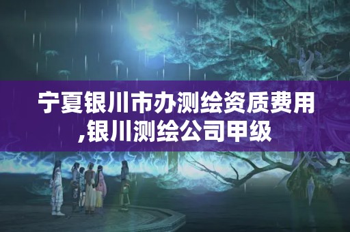 宁夏银川市办测绘资质费用,银川测绘公司甲级