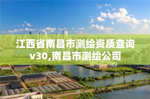 江西省南昌市测绘资质查询v30,南昌市测绘公司