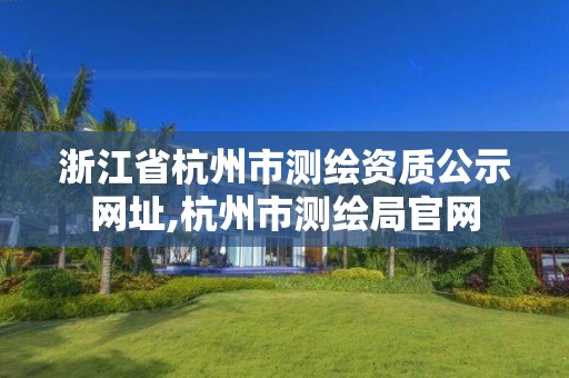 浙江省杭州市测绘资质公示网址,杭州市测绘局官网