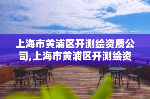 上海市黄浦区开测绘资质公司,上海市黄浦区开测绘资质公司地址