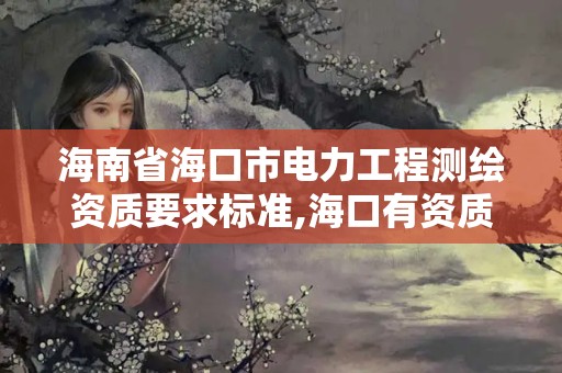 海南省海口市电力工程测绘资质要求标准,海口有资质的测绘公司。