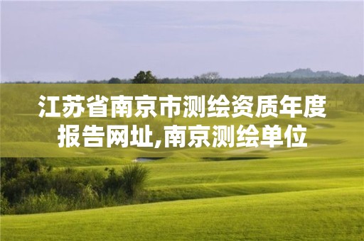 江苏省南京市测绘资质年度报告网址,南京测绘单位