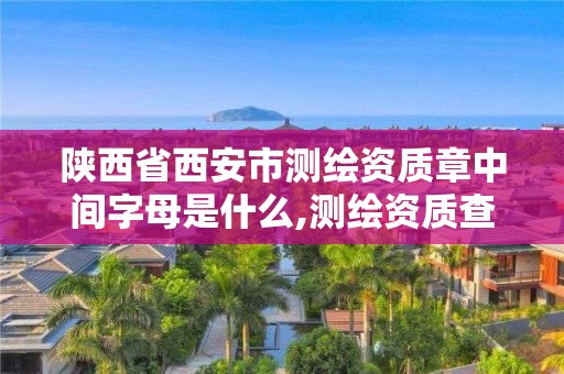 陕西省西安市测绘资质章中间字母是什么,测绘资质查询 023dir。