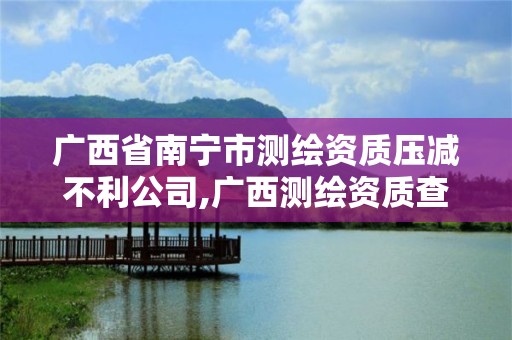 广西省南宁市测绘资质压减不利公司,广西测绘资质查询。