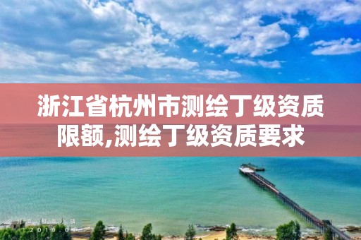 浙江省杭州市测绘丁级资质限额,测绘丁级资质要求