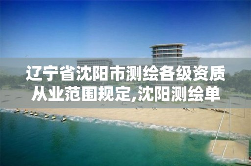 辽宁省沈阳市测绘各级资质从业范围规定,沈阳测绘单位。