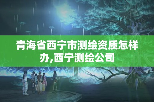 青海省西宁市测绘资质怎样办,西宁测绘公司