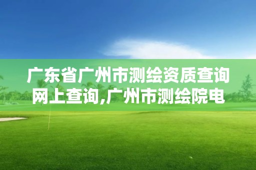 广东省广州市测绘资质查询网上查询,广州市测绘院电话