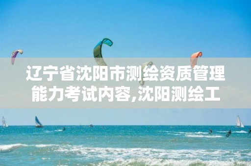 辽宁省沈阳市测绘资质管理能力考试内容,沈阳测绘工程师招聘。