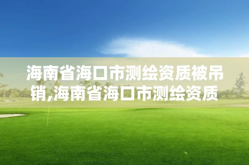 海南省海口市测绘资质被吊销,海南省海口市测绘资质被吊销的企业