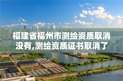 福建省福州市测绘资质取消没有,测绘资质证书取消了吗