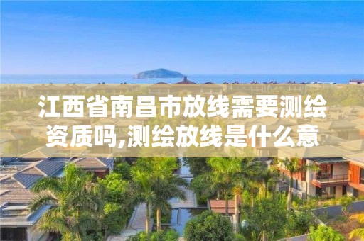 江西省南昌市放线需要测绘资质吗,测绘放线是什么意思