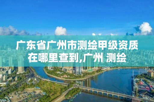 广东省广州市测绘甲级资质在哪里查到,广州 测绘