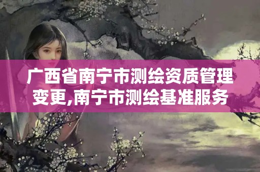 广西省南宁市测绘资质管理变更,南宁市测绘基准服务平台