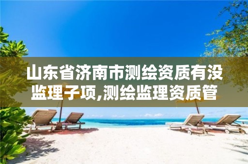 山东省济南市测绘资质有没监理子项,测绘监理资质管理办法