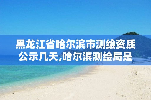 黑龙江省哈尔滨市测绘资质公示几天,哈尔滨测绘局是干什么的