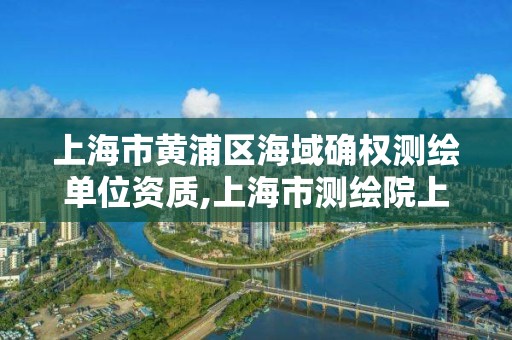 上海市黄浦区海域确权测绘单位资质,上海市测绘院上级单位