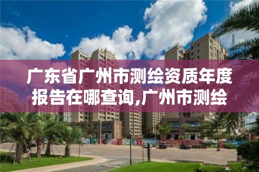 广东省广州市测绘资质年度报告在哪查询,广州市测绘管理办法