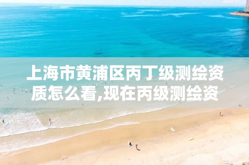 上海市黄浦区丙丁级测绘资质怎么看,现在丙级测绘资质办理需要多少钱。