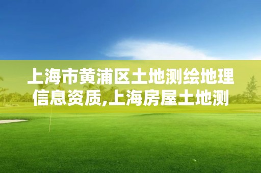 上海市黄浦区土地测绘地理信息资质,上海房屋土地测绘中心电话