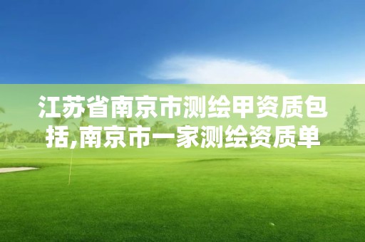 江苏省南京市测绘甲资质包括,南京市一家测绘资质单位要使用