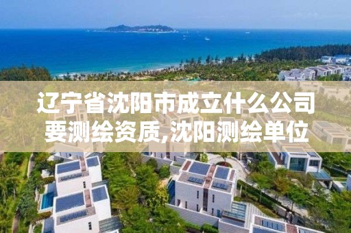 辽宁省沈阳市成立什么公司要测绘资质,沈阳测绘单位招聘