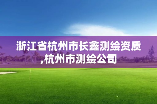 浙江省杭州市长鑫测绘资质,杭州市测绘公司