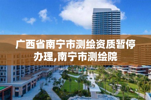 广西省南宁市测绘资质暂停办理,南宁市测绘院