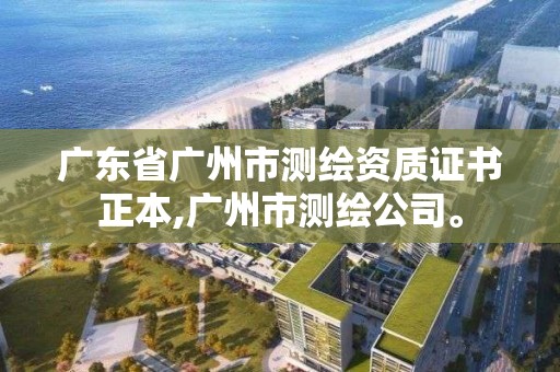 广东省广州市测绘资质证书正本,广州市测绘公司。