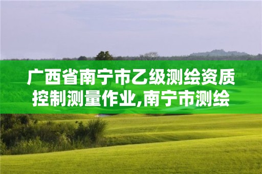 广西省南宁市乙级测绘资质控制测量作业,南宁市测绘院。