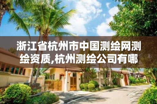 浙江省杭州市中国测绘网测绘资质,杭州测绘公司有哪几家