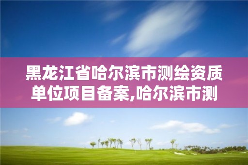 黑龙江省哈尔滨市测绘资质单位项目备案,哈尔滨市测绘公司