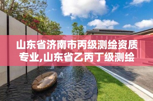 山东省济南市丙级测绘资质专业,山东省乙丙丁级测绘资质专业标准