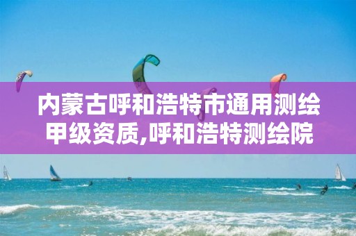 内蒙古呼和浩特市通用测绘甲级资质,呼和浩特测绘院