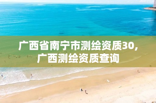 广西省南宁市测绘资质30,广西测绘资质查询