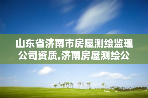 山东省济南市房屋测绘监理公司资质,济南房屋测绘公司电话